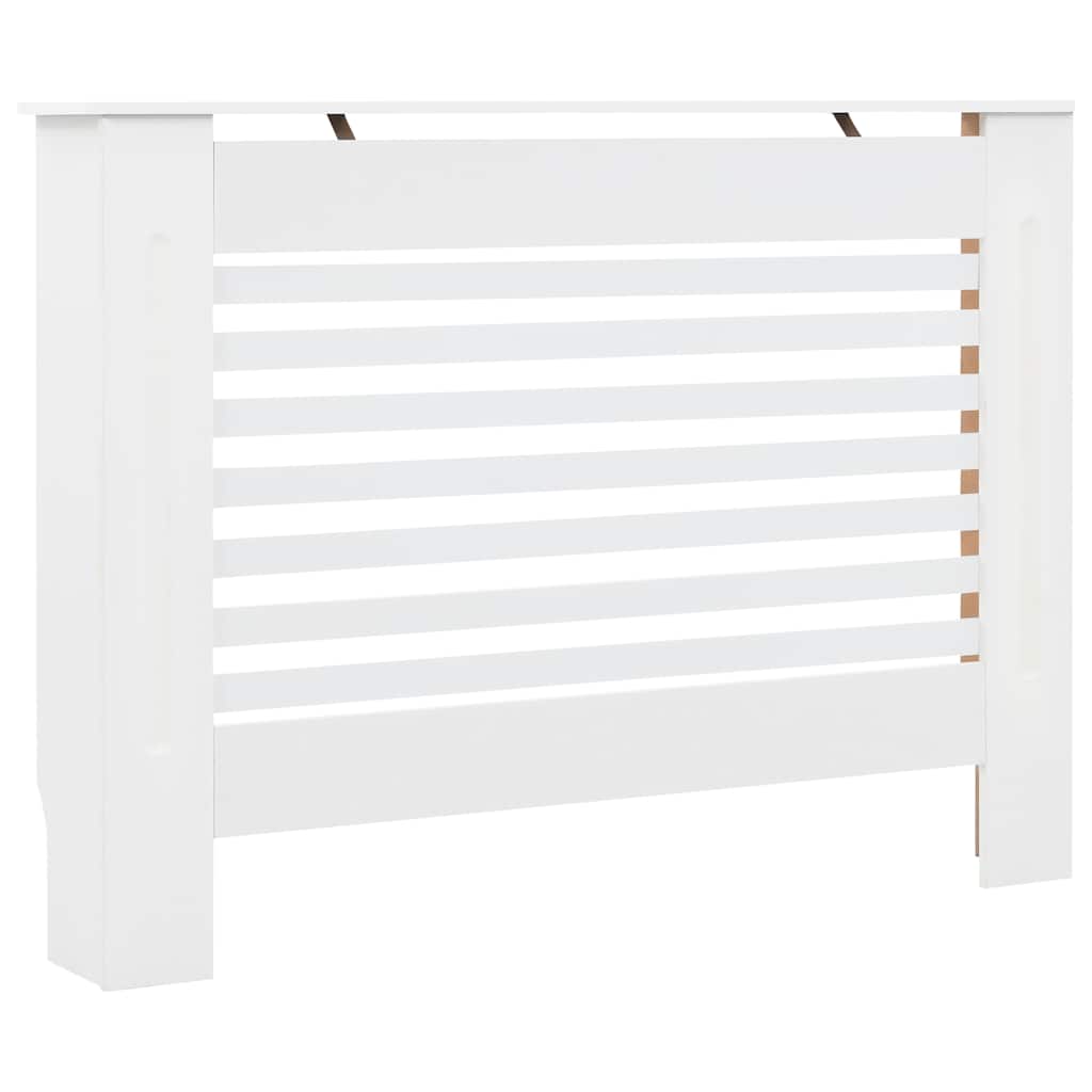 vidaXL Radiator Cover 112x19x81.5 cm MDF white