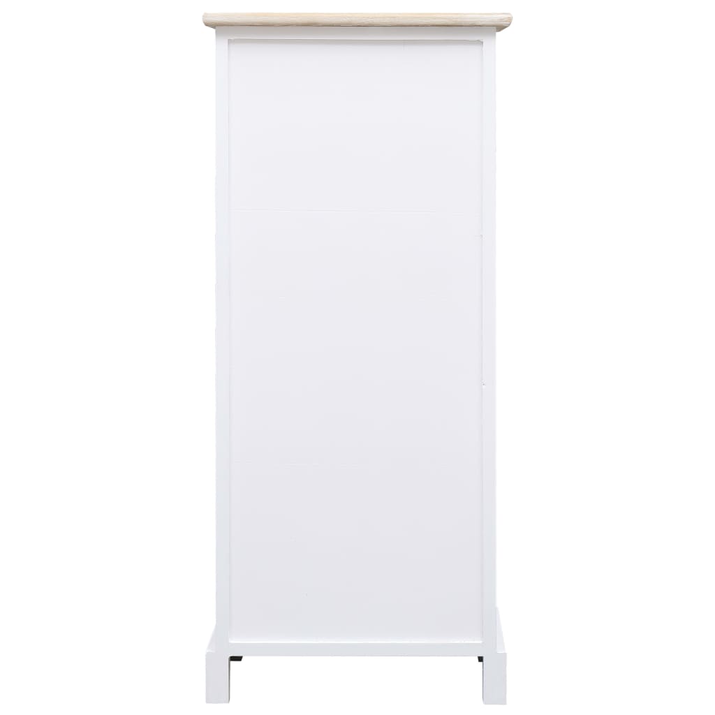 vidaXL Bijzetkast 38x28x86 cm paulowniahout