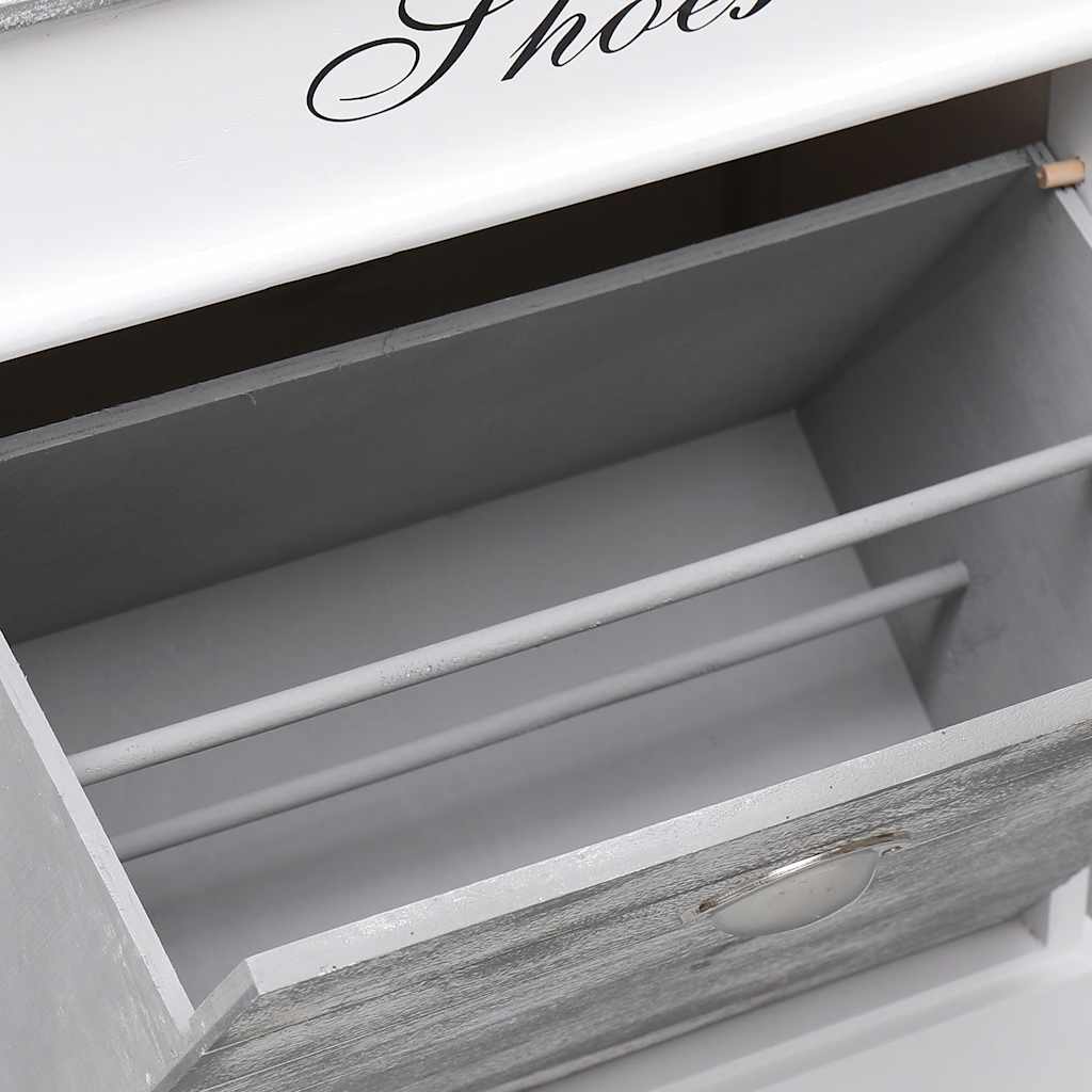 vidaXL Schoenenkast 50x28x58 cm paulowniahout grijs
