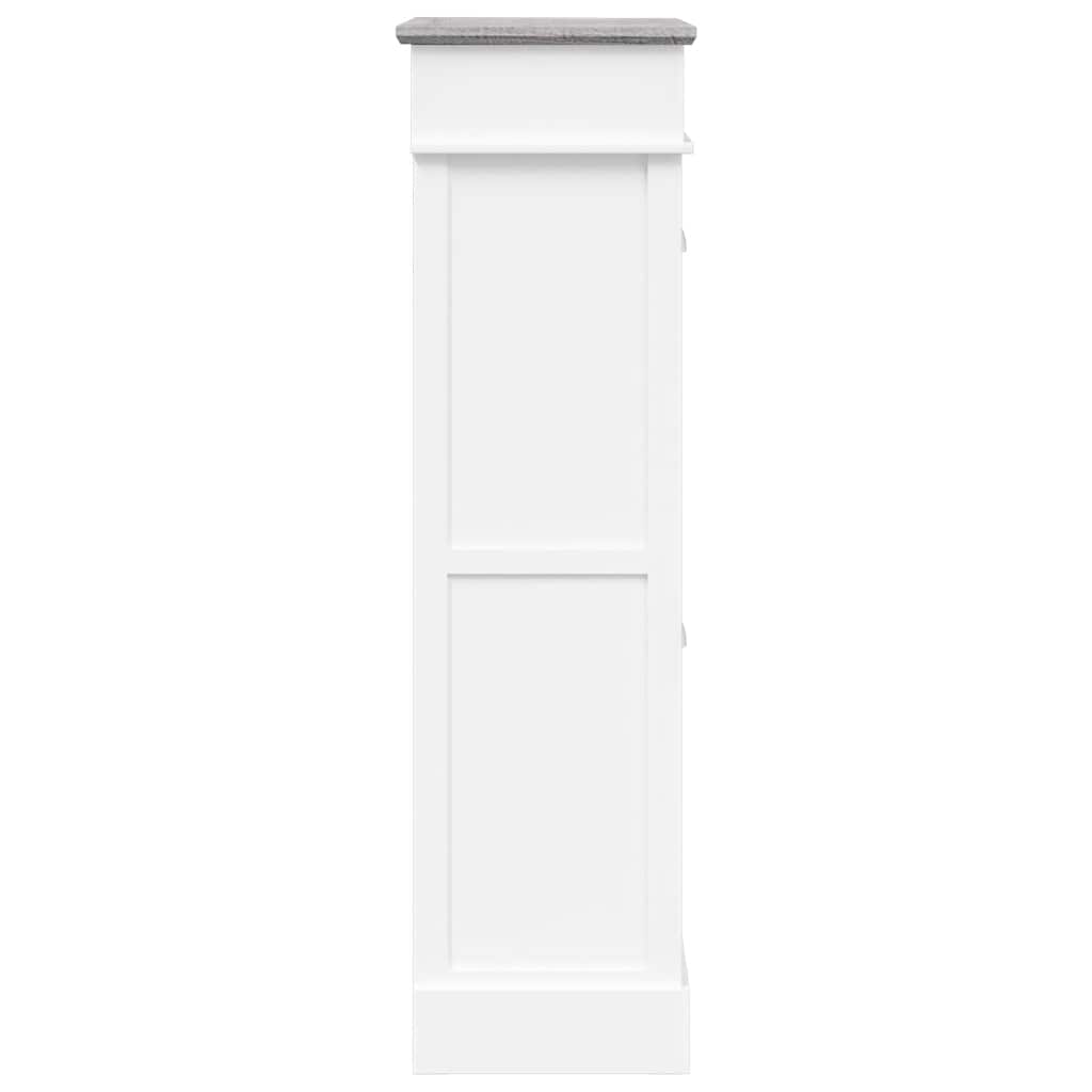 vidaXL Schoenenkast 50x28x98 cm paulowniahout grijs