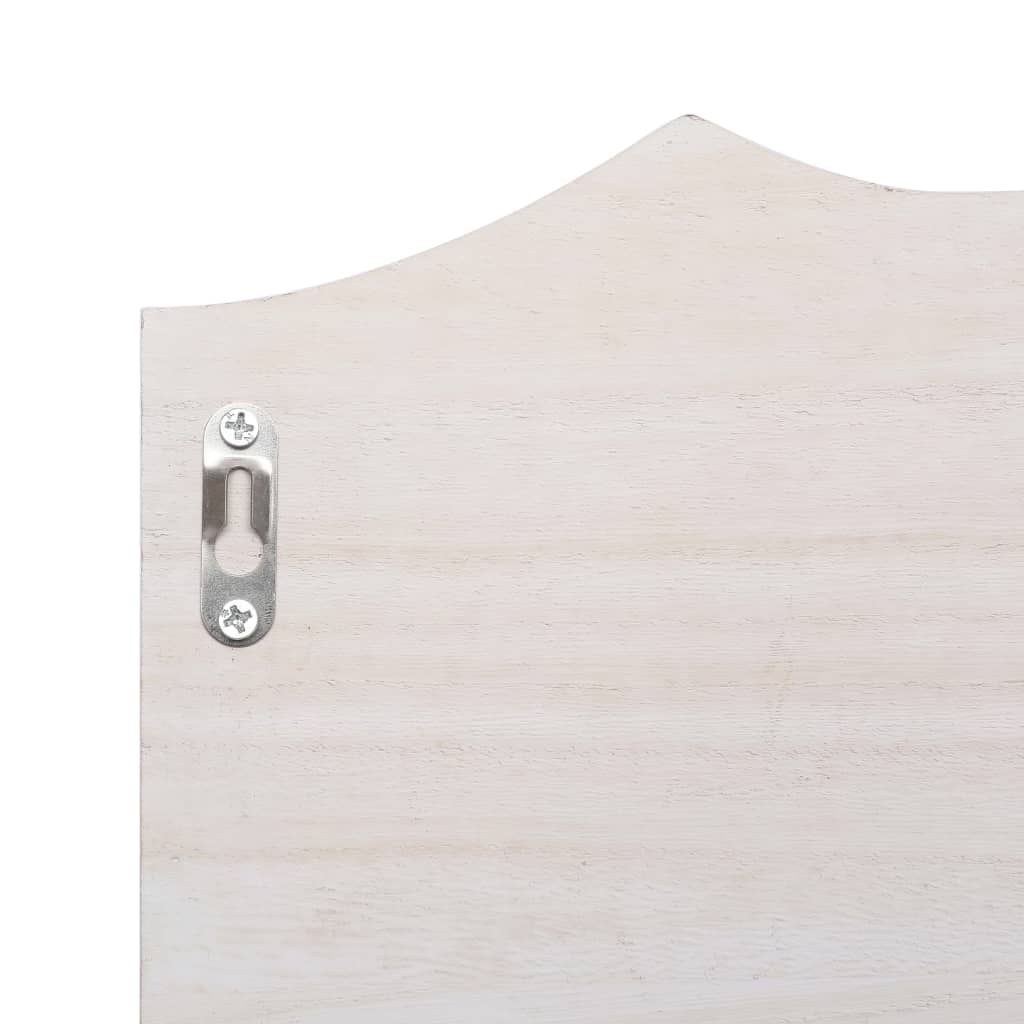 vidaXL Wandkapstok 50x10x23 cm hout wit