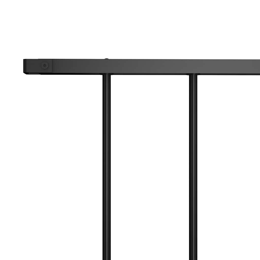 vidaXL Fence Panel powder-coated steel 1.7x0.75 m black