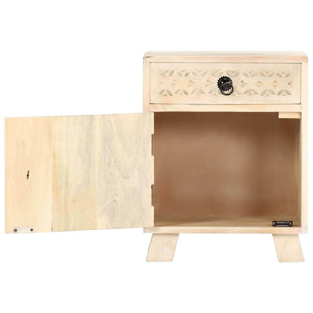 vidaXL Nachtkastje 40x30x50 cm massief mangohout
