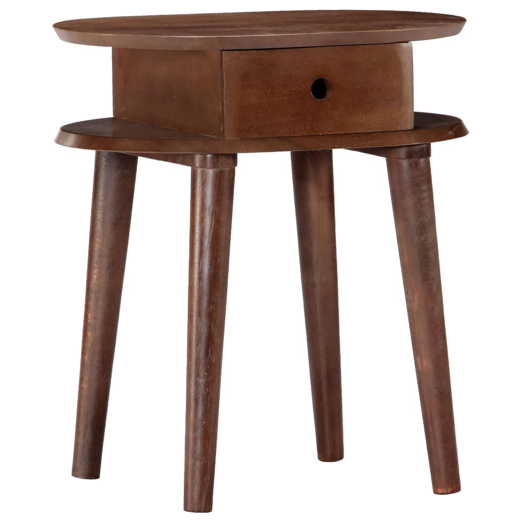 vidaXL Nightstand 50x35x55 cm Solid Acacia Wood