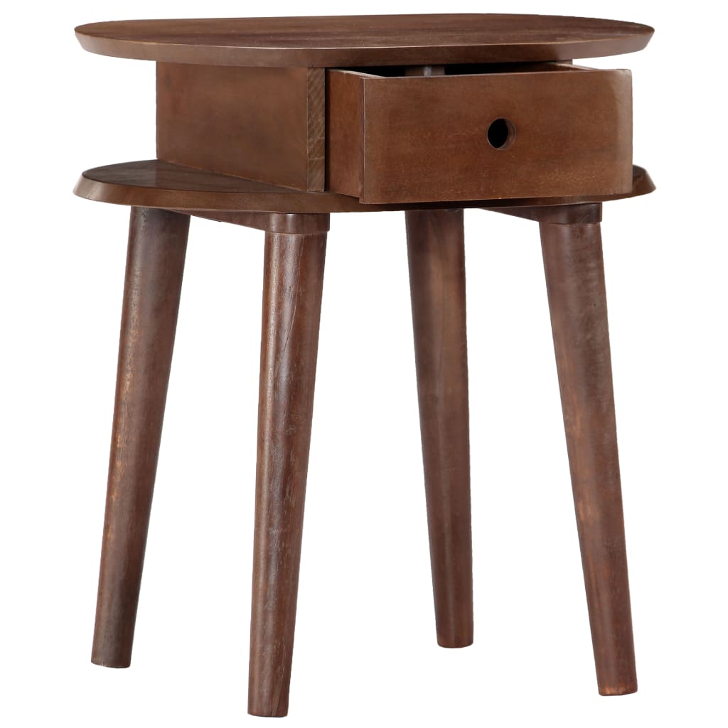 vidaXL Nightstand 50x35x55 cm Solid Acacia Wood
