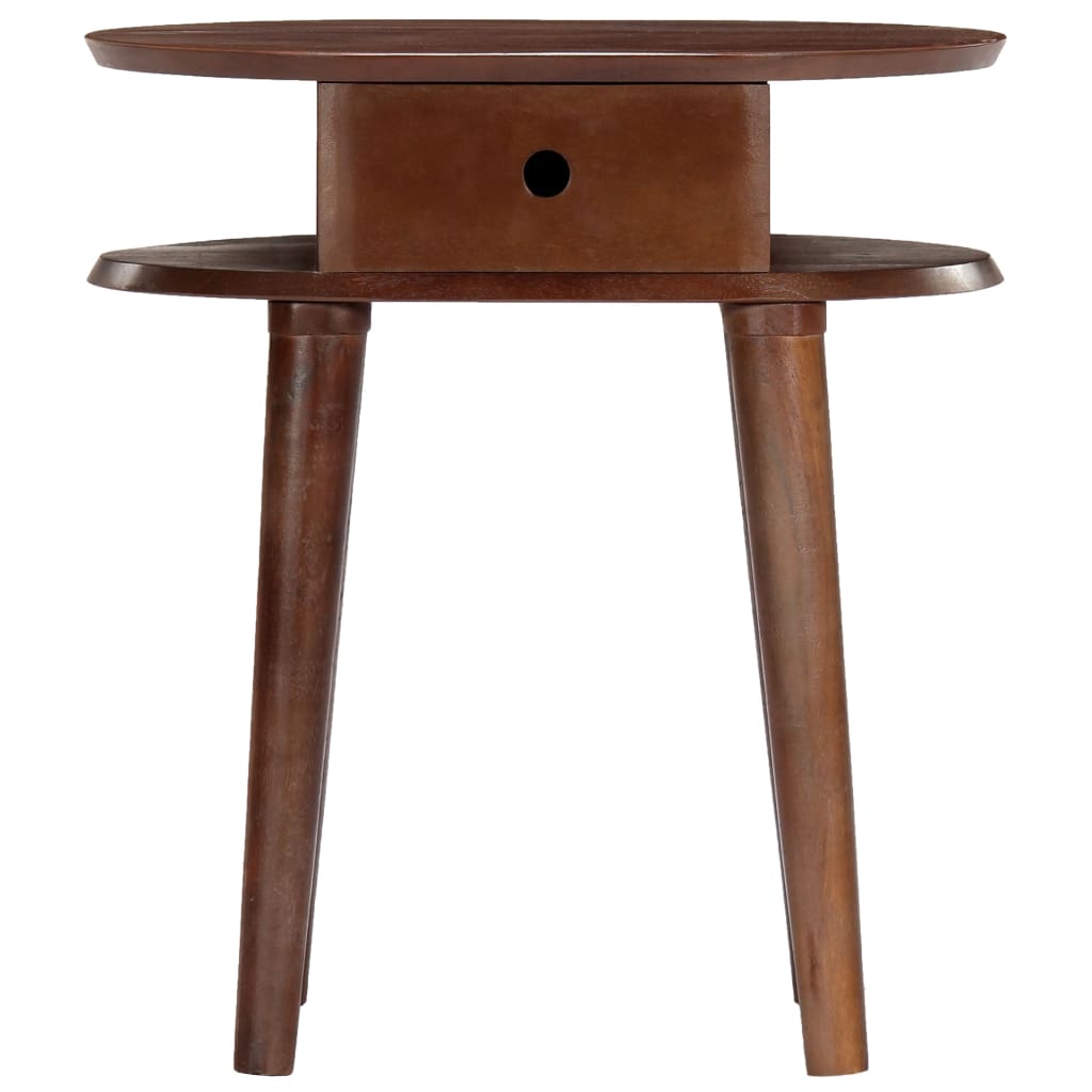 vidaXL Nightstand 50x35x55 cm Solid Acacia Wood