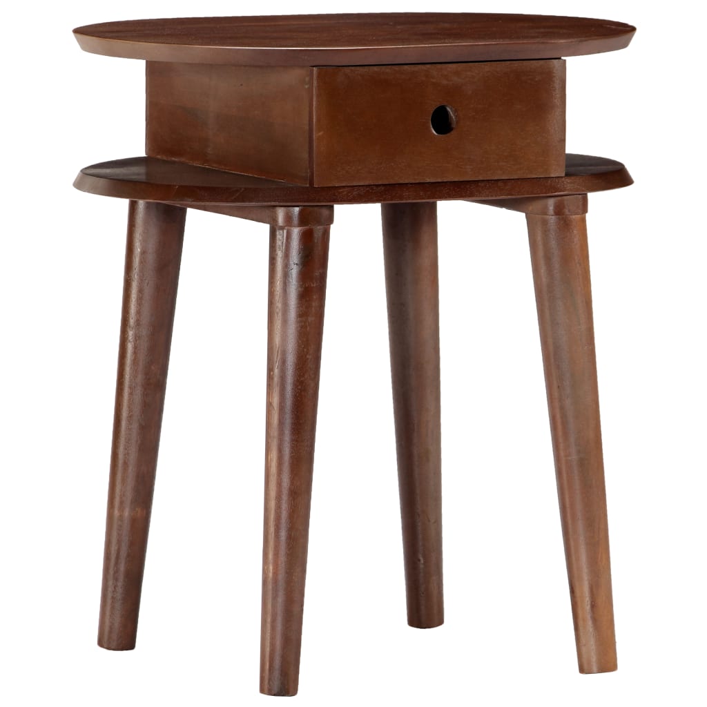 vidaXL Nightstand 50x35x55 cm Solid Acacia Wood