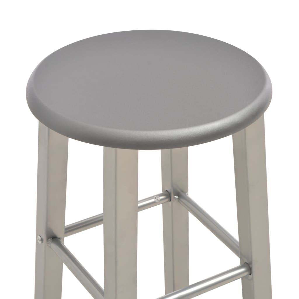 vidaXL Barkrukken 2 st MDF antraciet