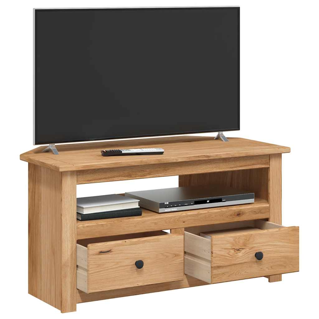 vidaXL TV Corner Cabinet Panama Range 93x49x49 cm Solid Pine Wood