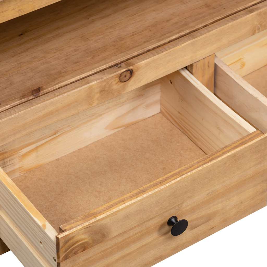 vidaXL TV Corner Cabinet Panama Range 93x49x49 cm Solid Pine Wood