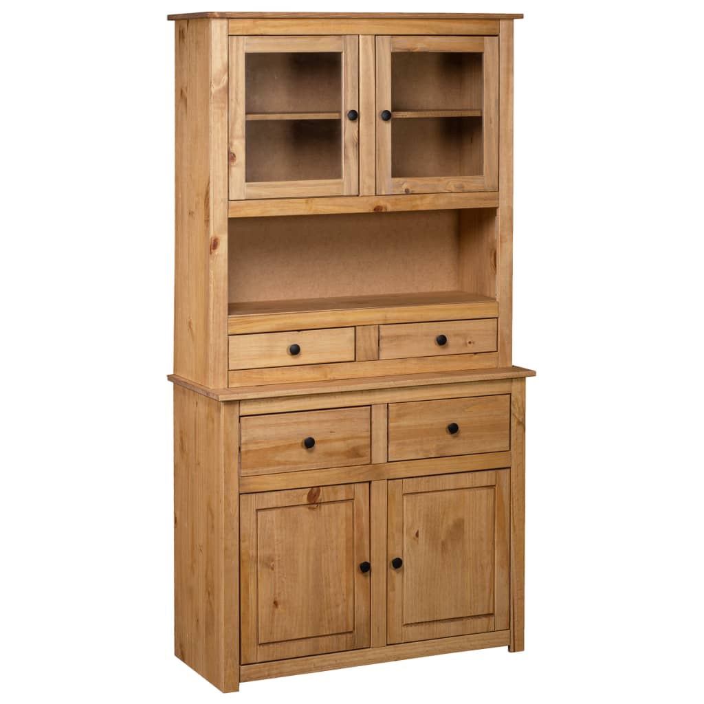 vidaXL Tall Cabinet Panama Range 93x40.5x180 cm Solid Pine Wood