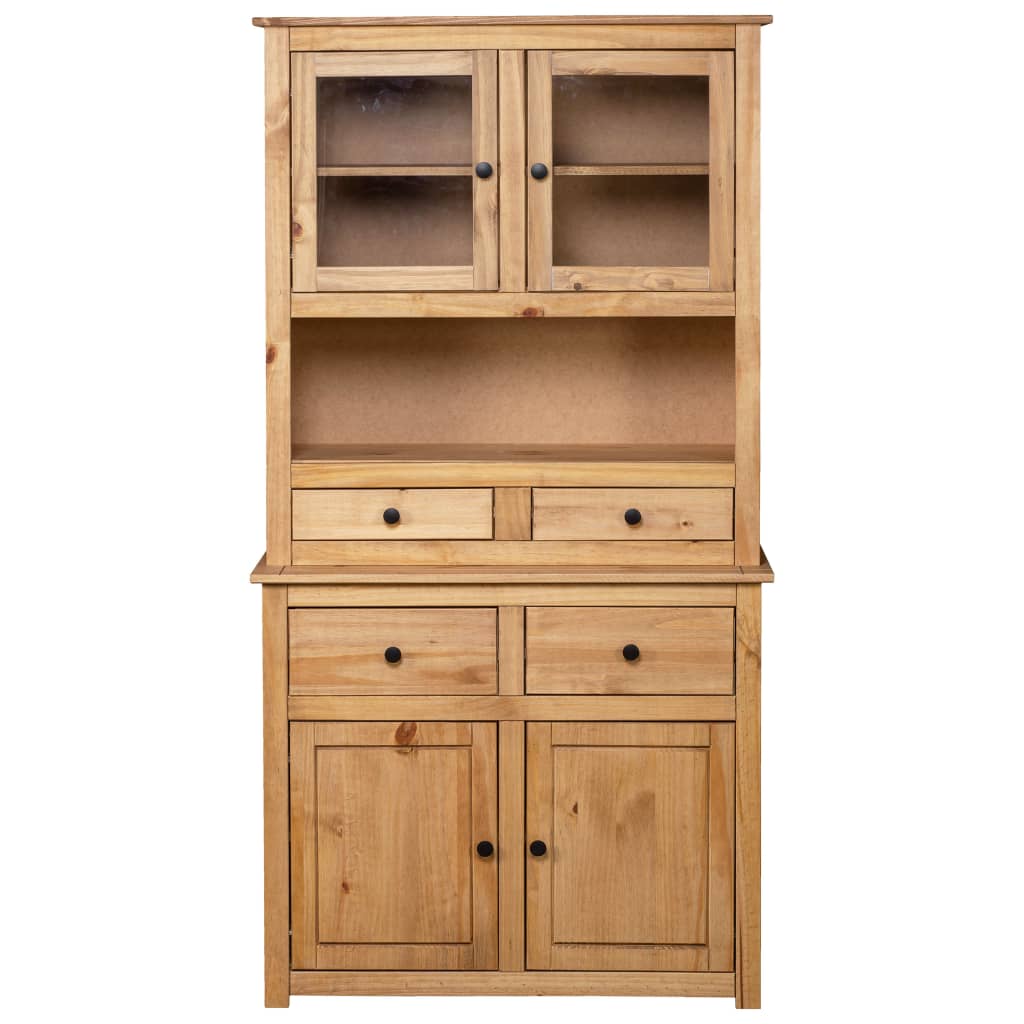vidaXL Tall Cabinet Panama Range 93x40.5x180 cm Solid Pine Wood