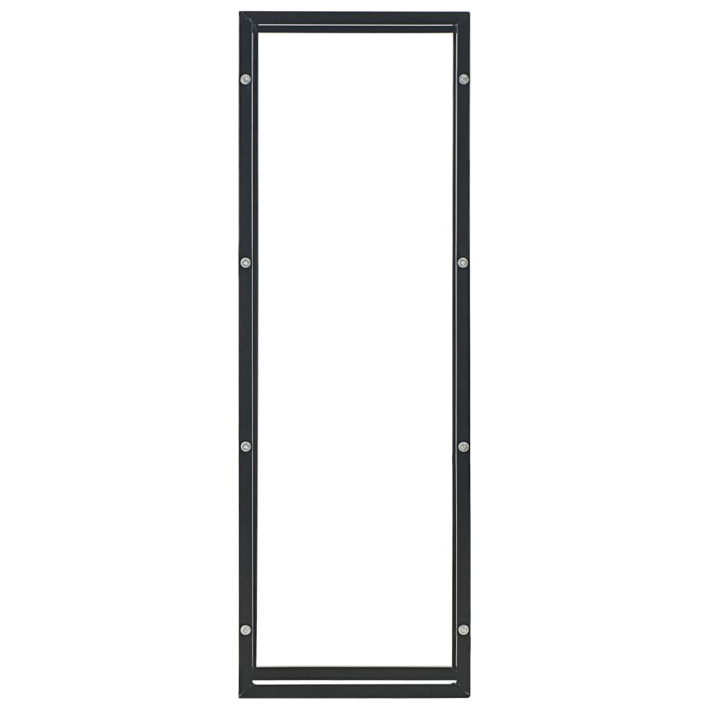 vidaXL Haardhoutrek 50x20x150 cm staal zwart