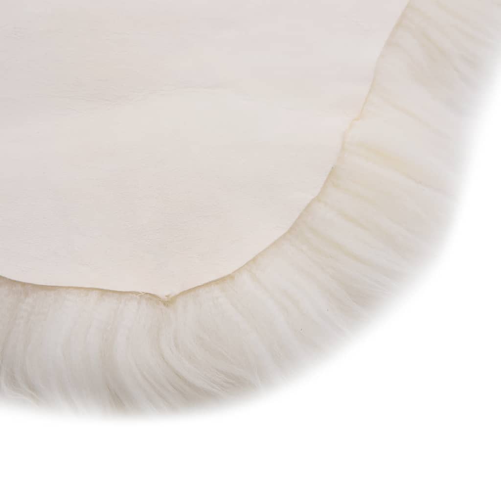vidaXL Rug 60x90 cm sheepskin white