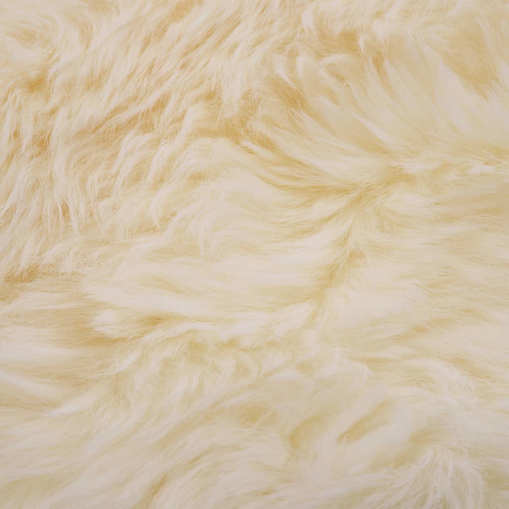 vidaXL Rug 60x90 cm sheepskin white