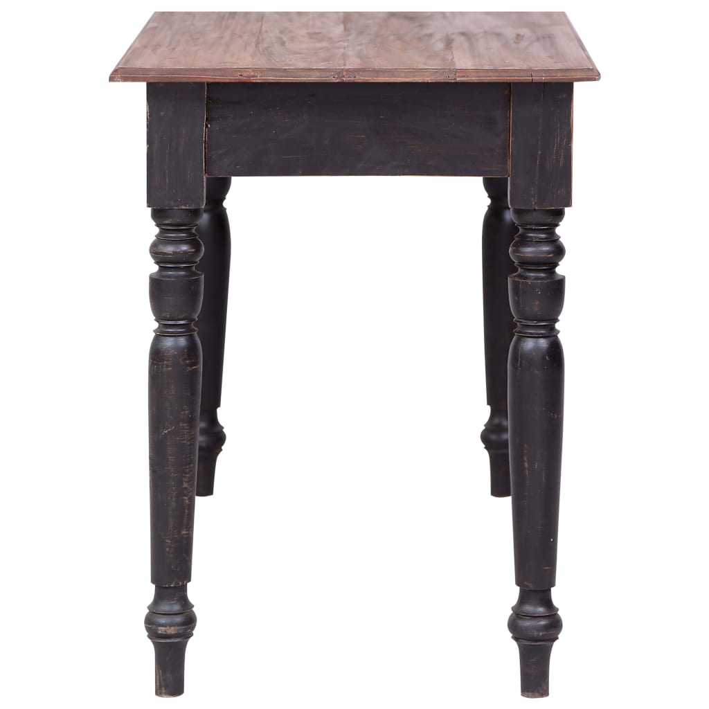 vidaXL Bureau met 3 lades 117x57x75 cm massief mahoniehout