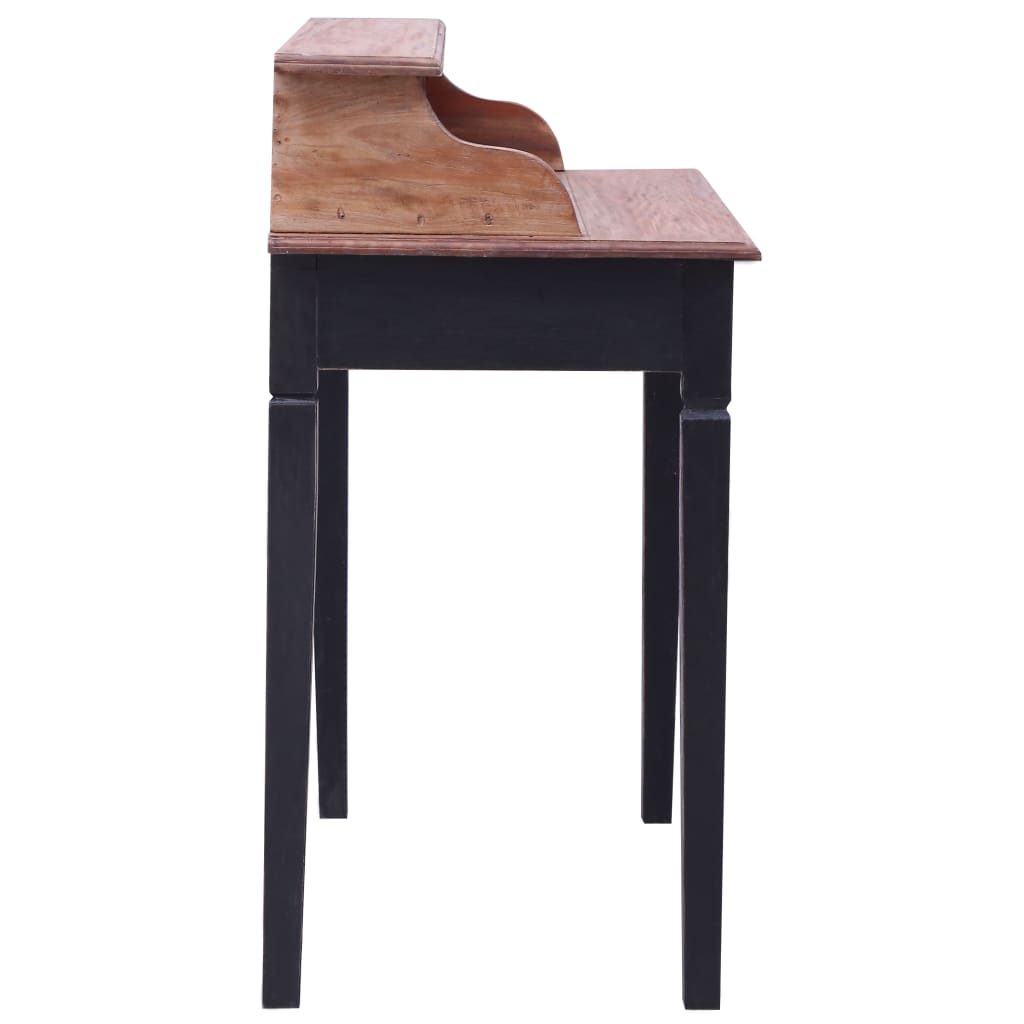 vidaXL Schrijftafel met lades 90x50x101 cm massief mahoniehout
