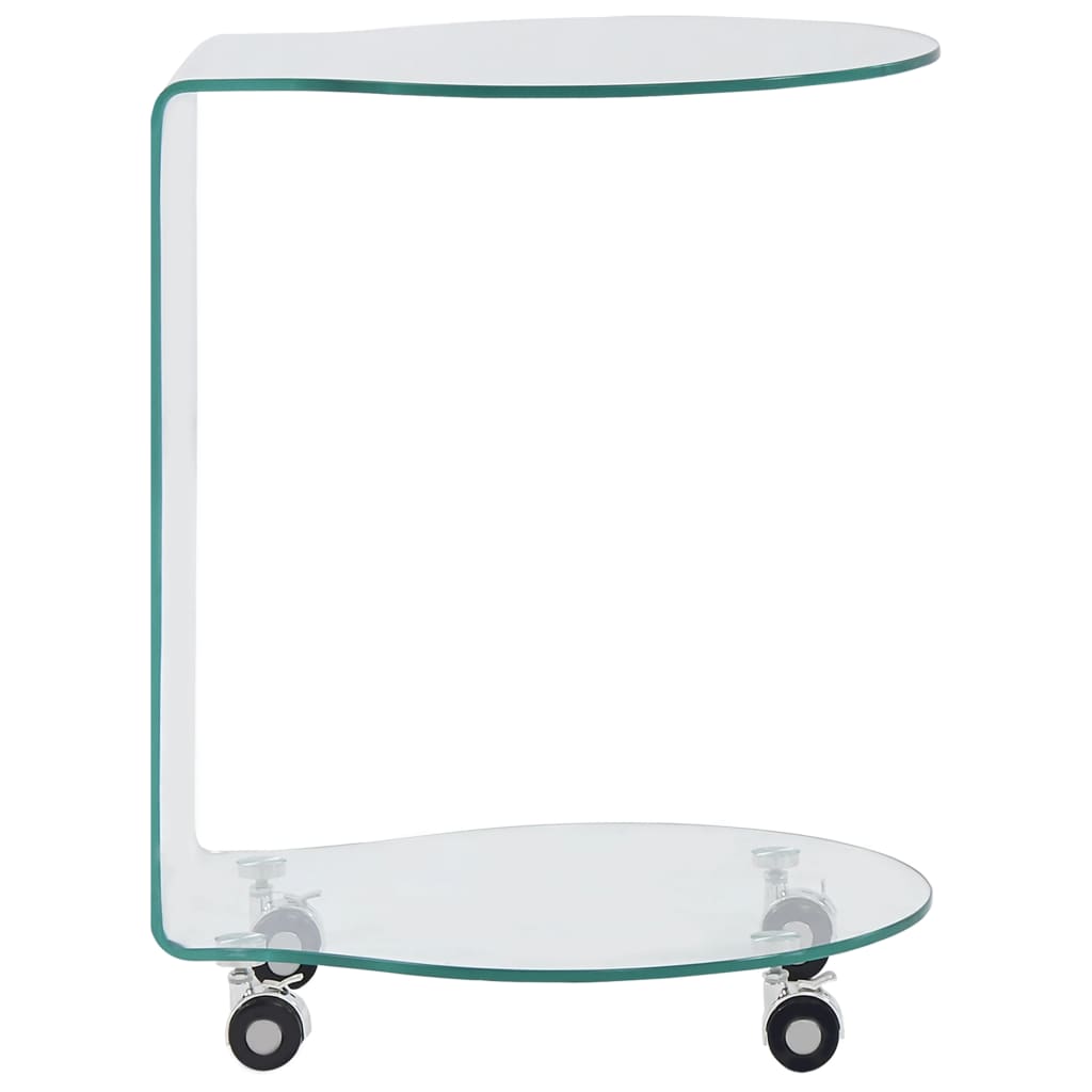 vidaXL Table de salon 45x40x58 cm verre dur