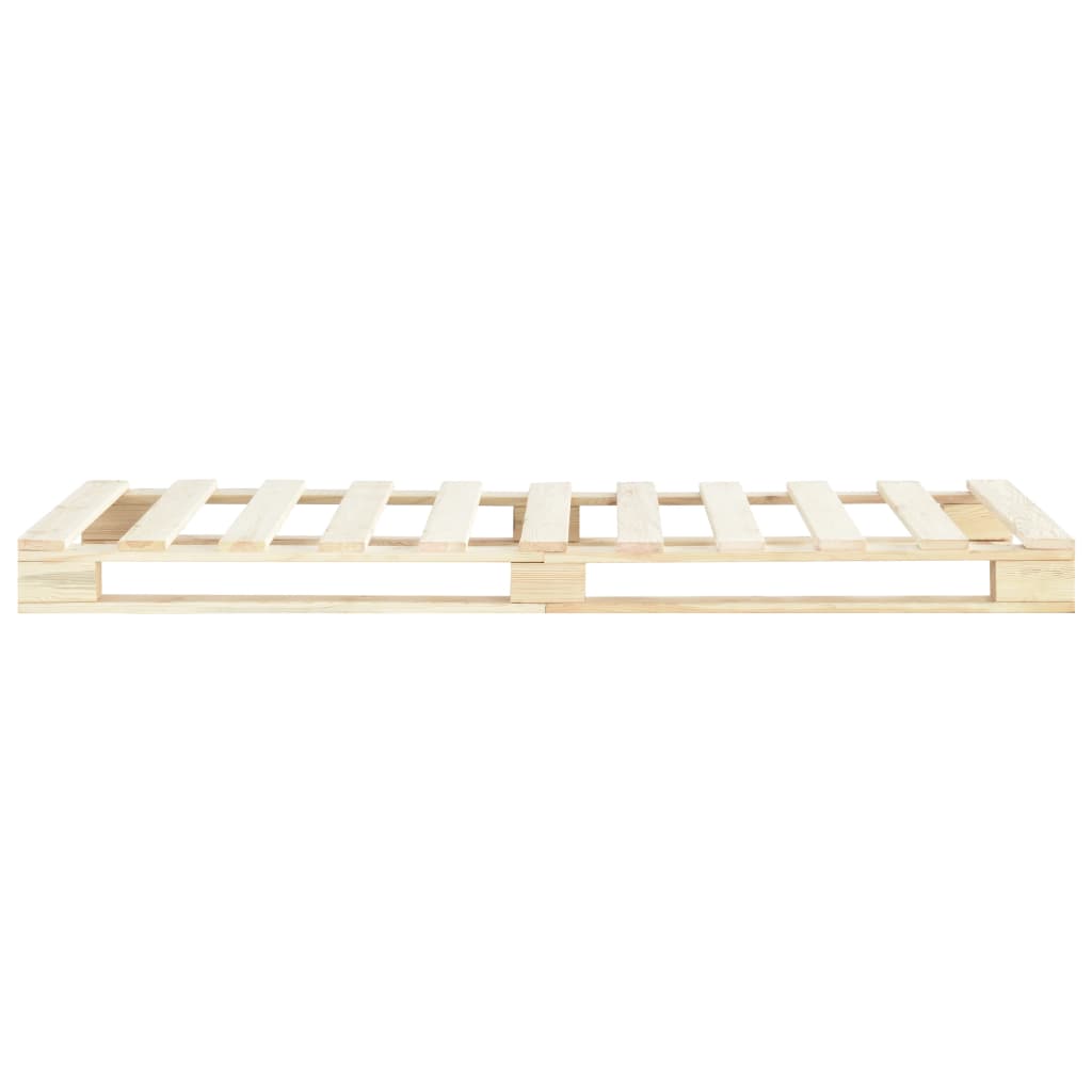 vidaXL Pine Wood Pallet Bed Frame 90x200 cm
