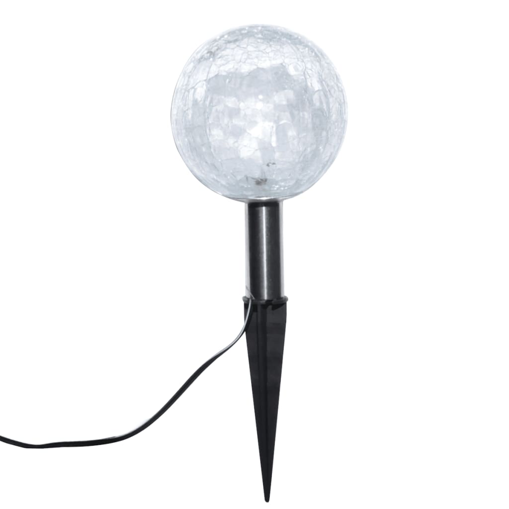 vidaXL Garden Lights 6 pcs LED with Ground Spikes and Solar Panels