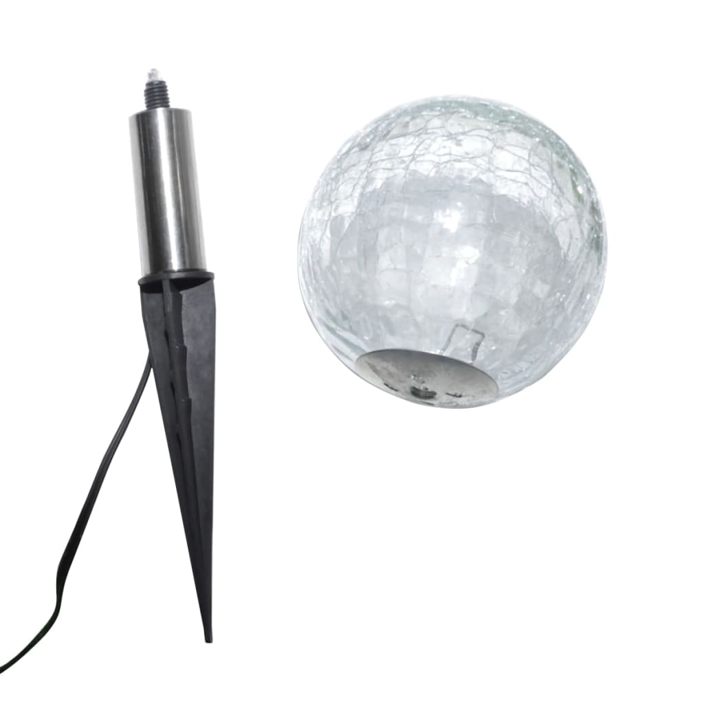 vidaXL Garden Lights 6 pcs LED with Ground Spikes and Solar Panels