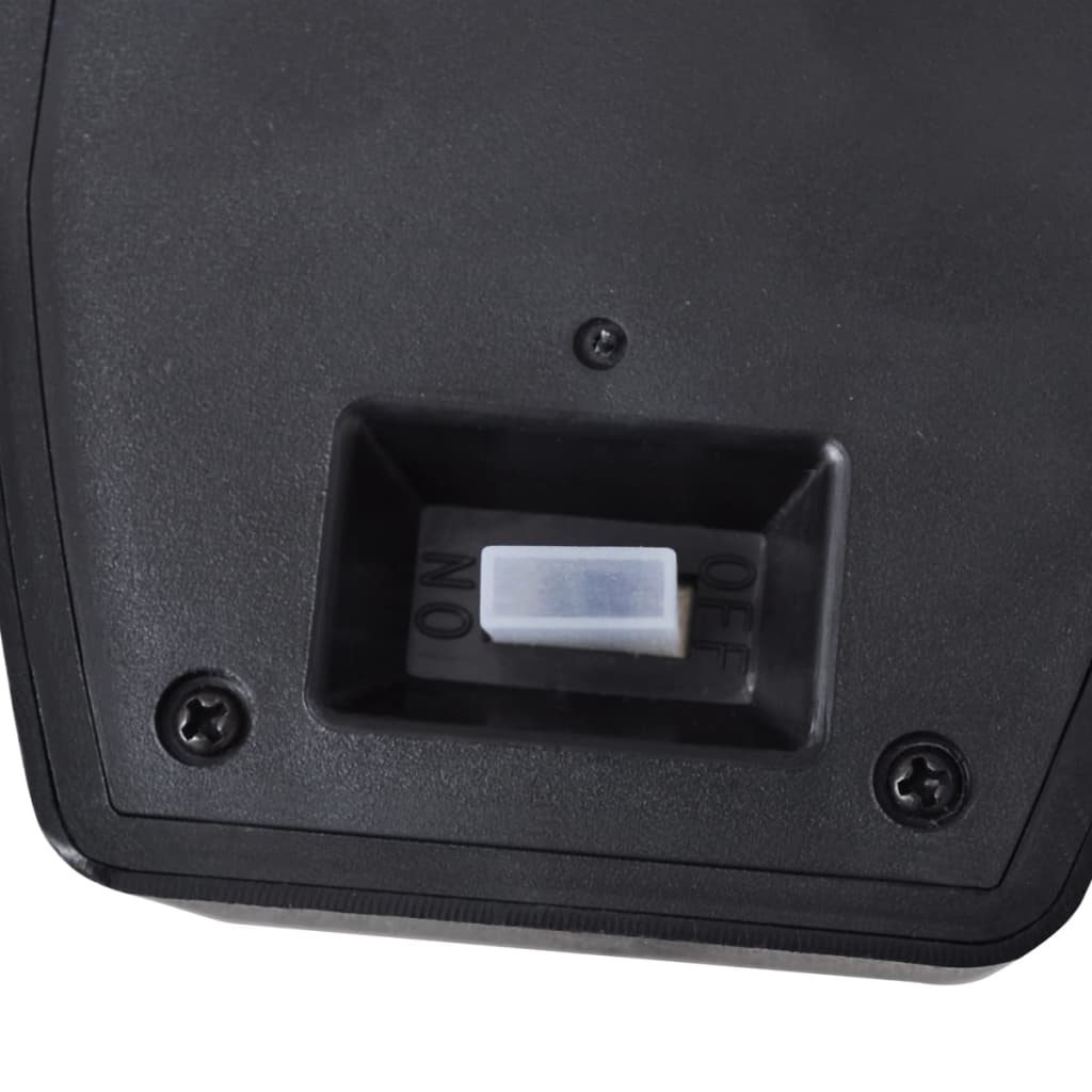 vidaXL Solar Wall Lights 2 pcs with Motion Sensor Black
