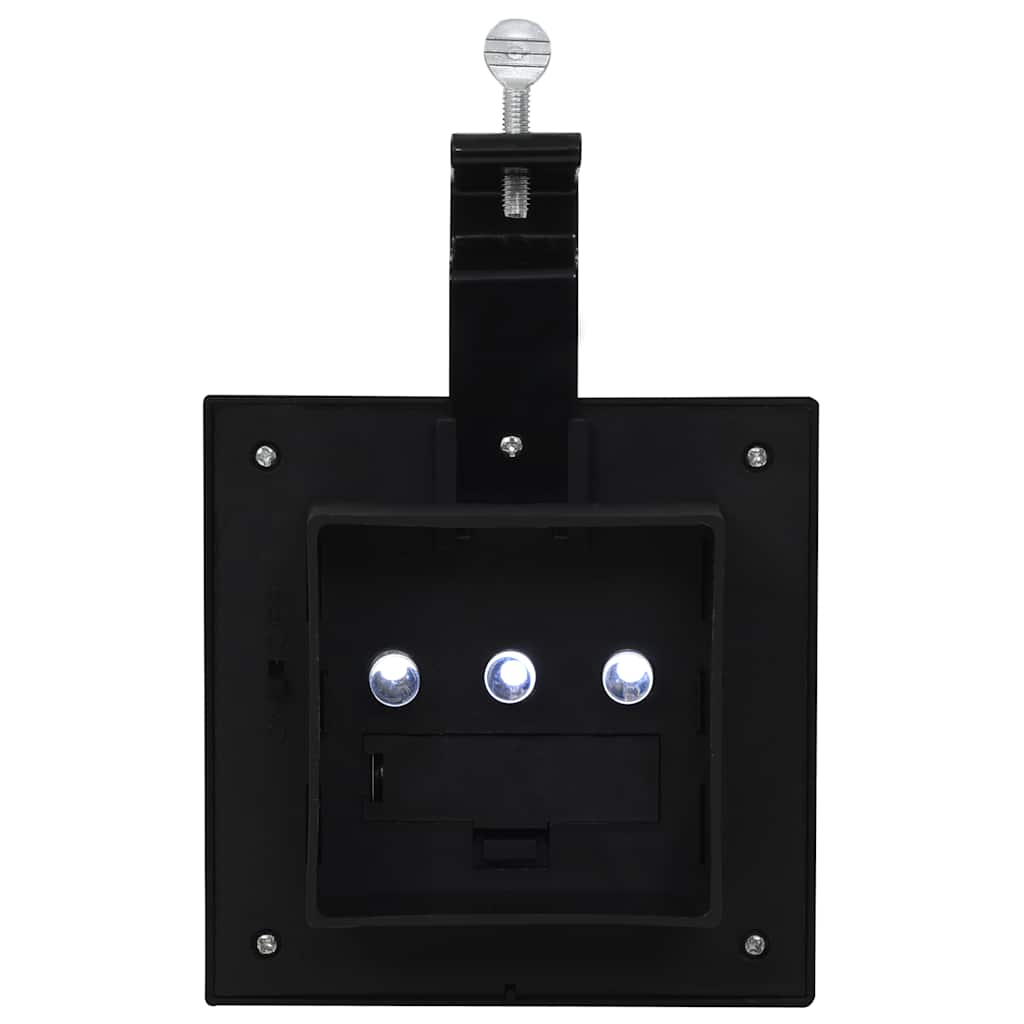 vidaXL Solar Lights 12 pcs LED Square 12 cm Black