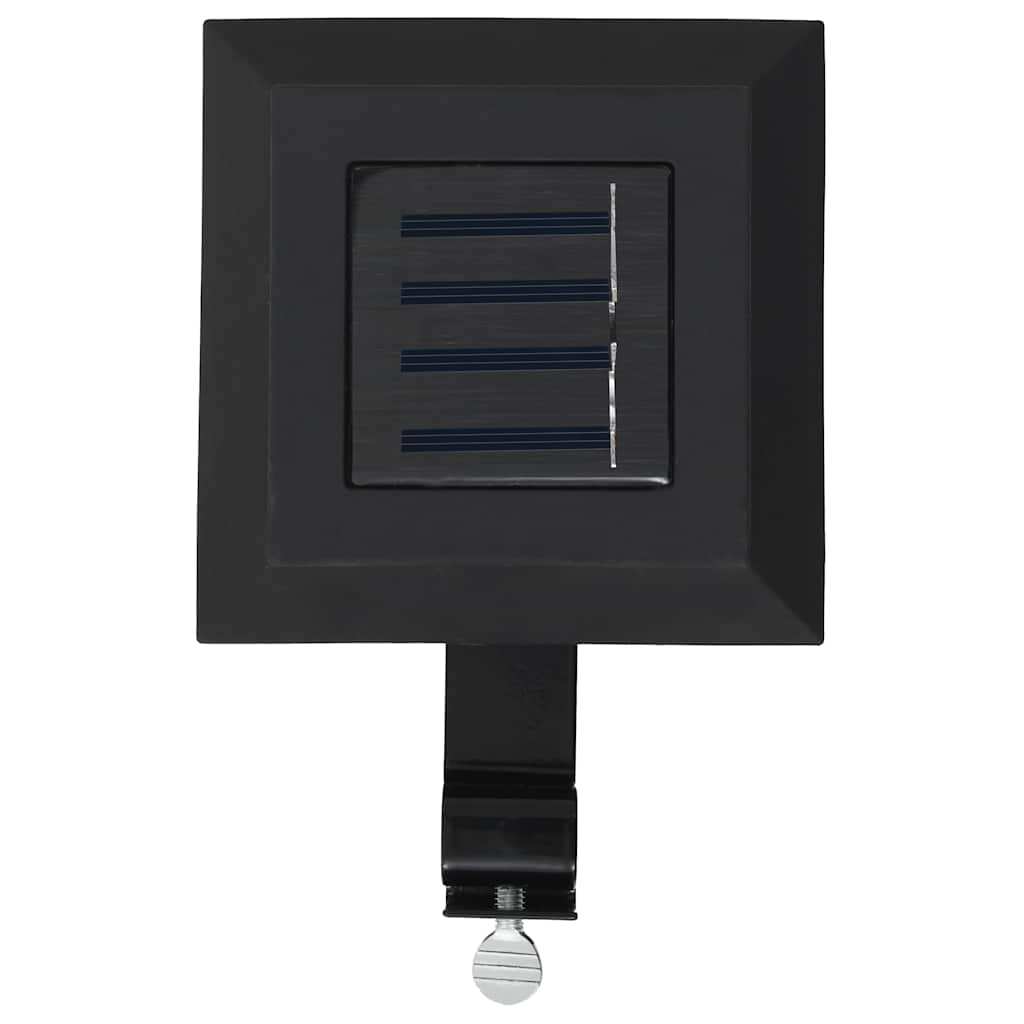 vidaXL Solar Lights 12 pcs LED Square 12 cm Black