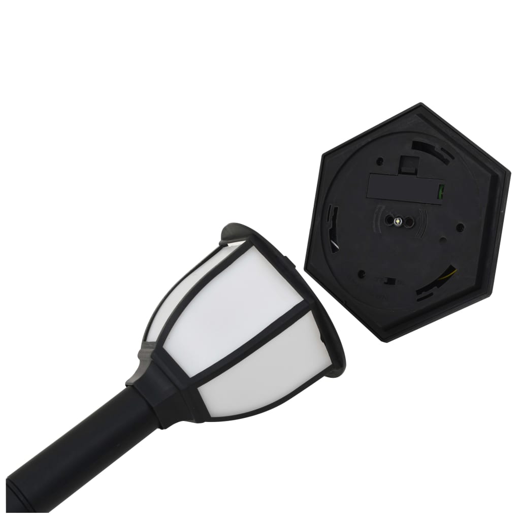 vidaXL Solar lights 6 pcs LED black