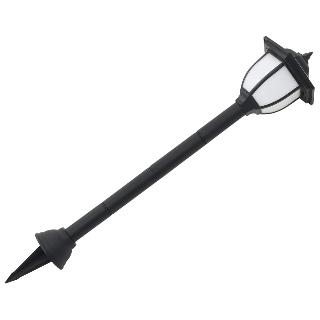 vidaXL Solar lights 6 pcs LED black