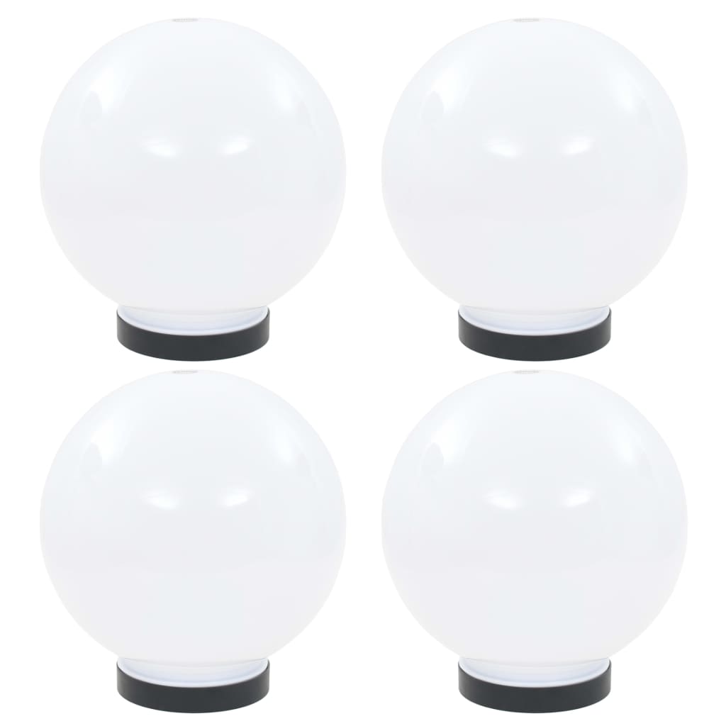vidaXL LED Ball Lamps 4 pcs Round 20 cm PMMA
