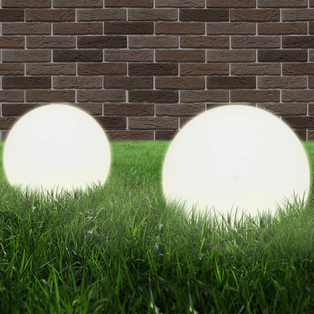 vidaXL LED Ball Lamps 4 pcs Round 20 cm PMMA