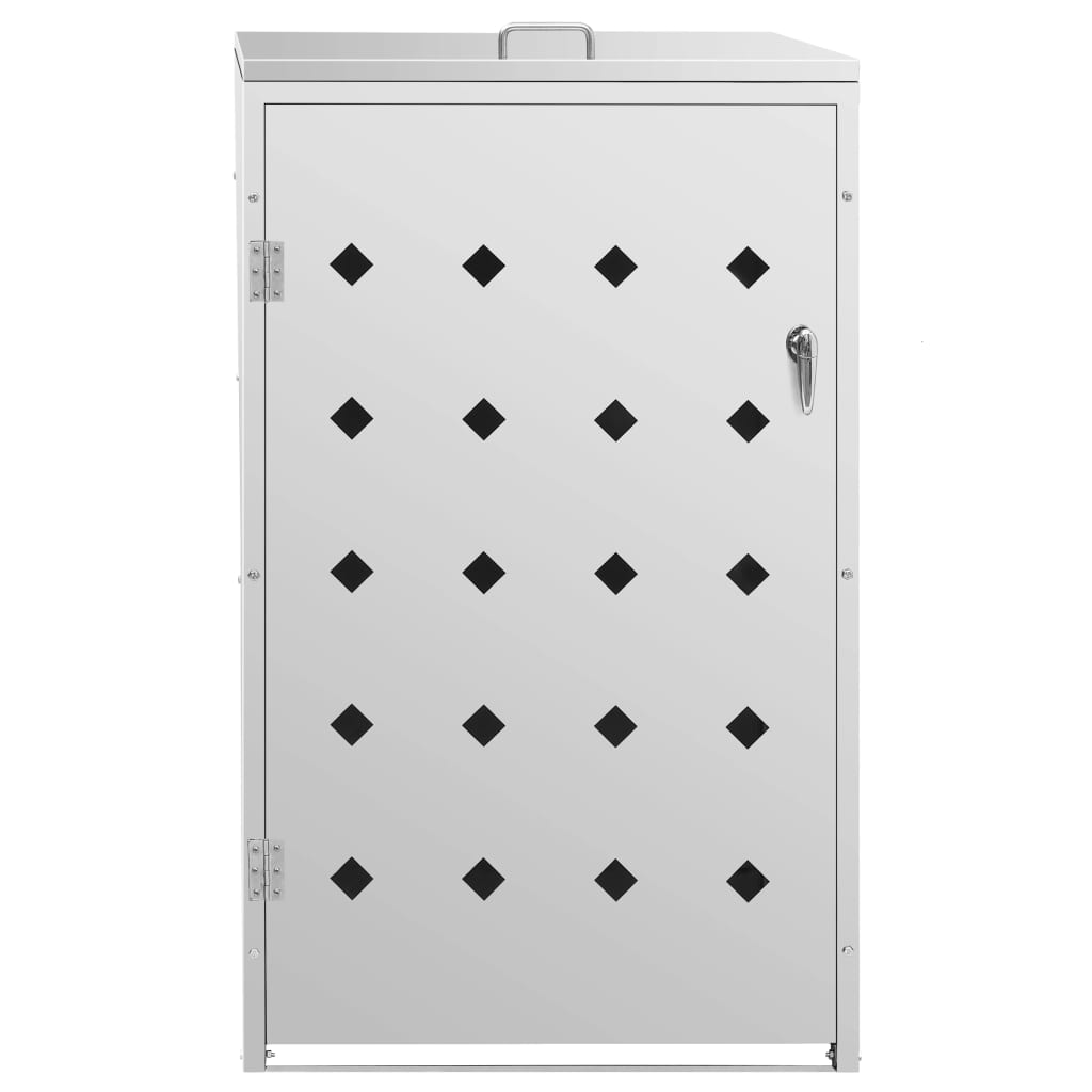 vidaXL Single Bin Storage 240 L Stainless Steel