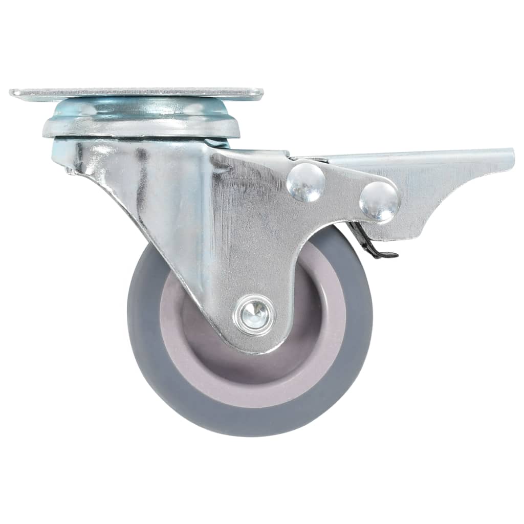 vidaXL Swivel Castors with Double Brakes 4 pcs 50 mm