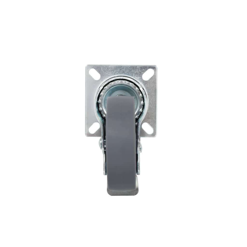 vidaXL Swivel Casters with Double Brakes 4 pcs 75 mm