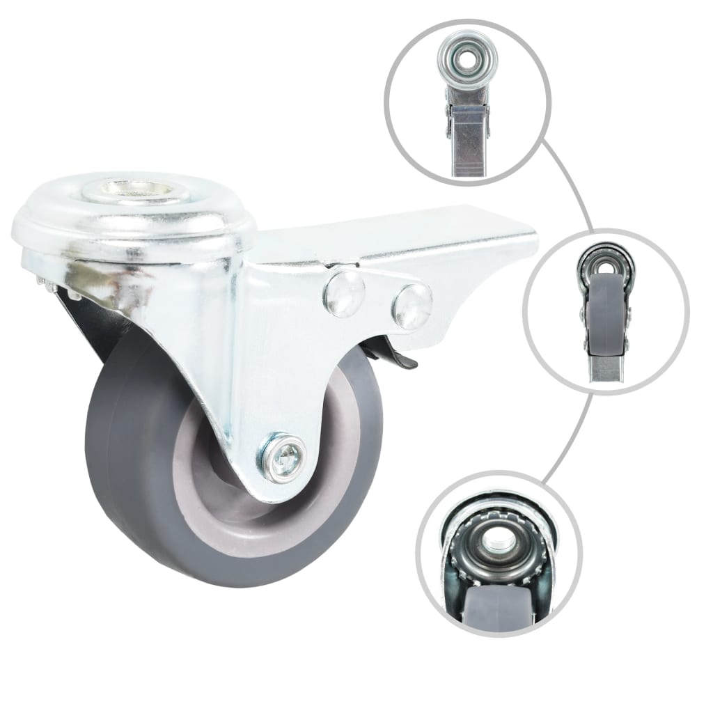 vidaXL Pièces détachées avec portes et doubles remmen 4 pièces 50 mm