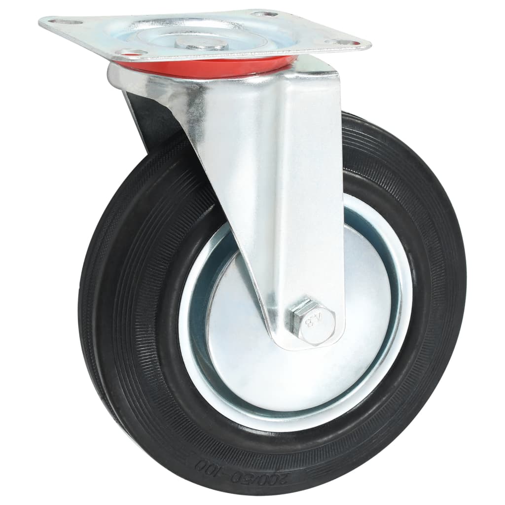 vidaXL Swivel Casters 4 pcs 200 mm