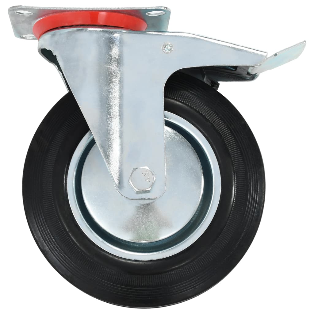 vidaXL Swivel Casters 4 pcs 200 mm