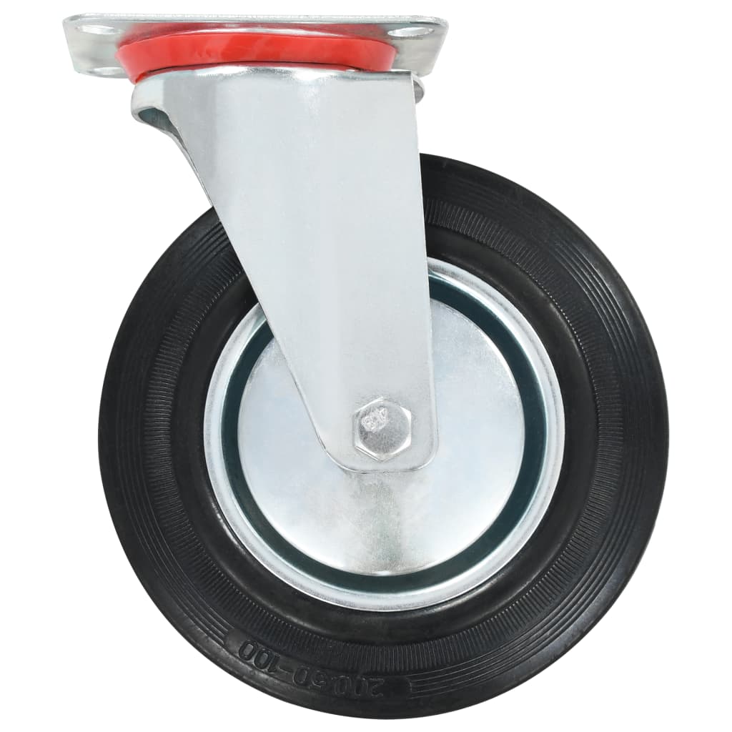 vidaXL Swivel Casters 4 pcs 200 mm