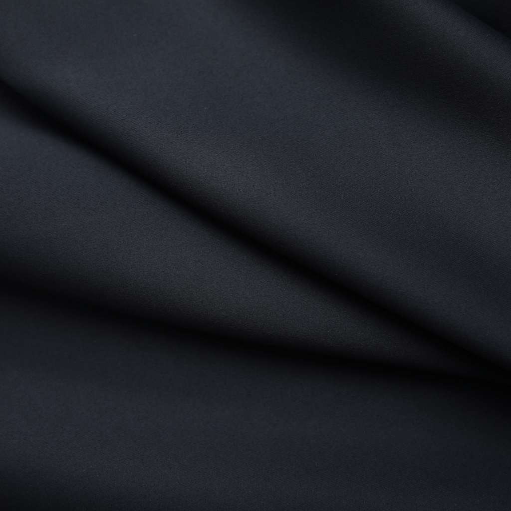 vidaXL Gordijnen verduisterend met haken 2 st 140x175 cm zwart