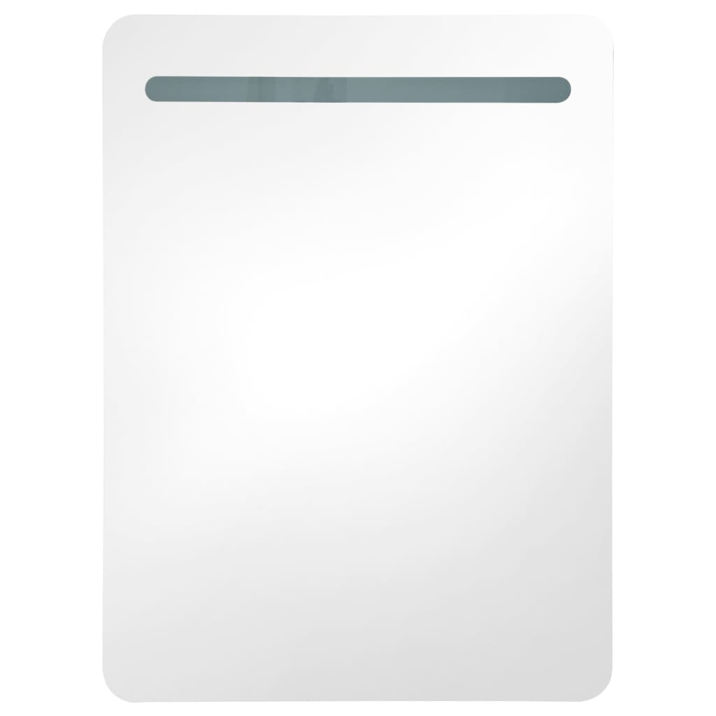 vidaXL Badkamerkast met spiegel en LED 60x11x80 cm