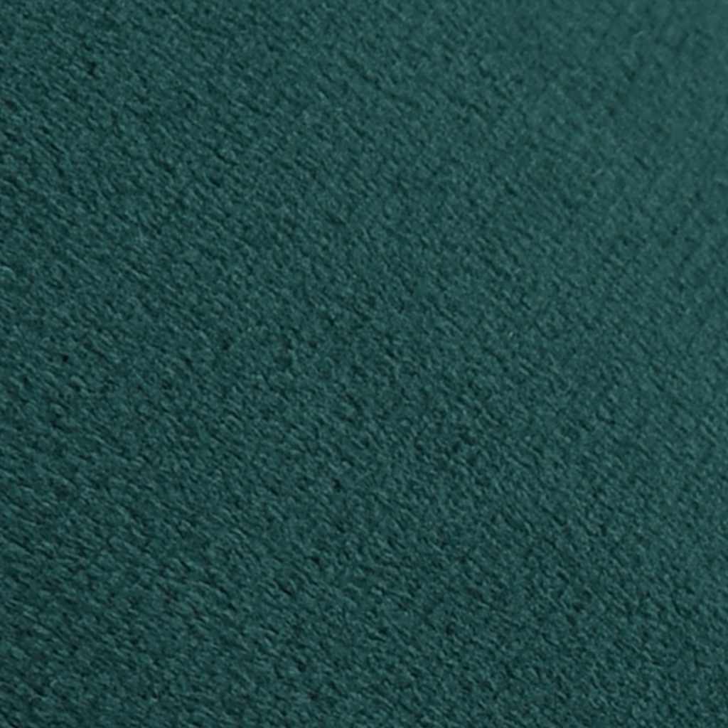 vidaXL Stool velvet 28 x 36 cm dark green and gold