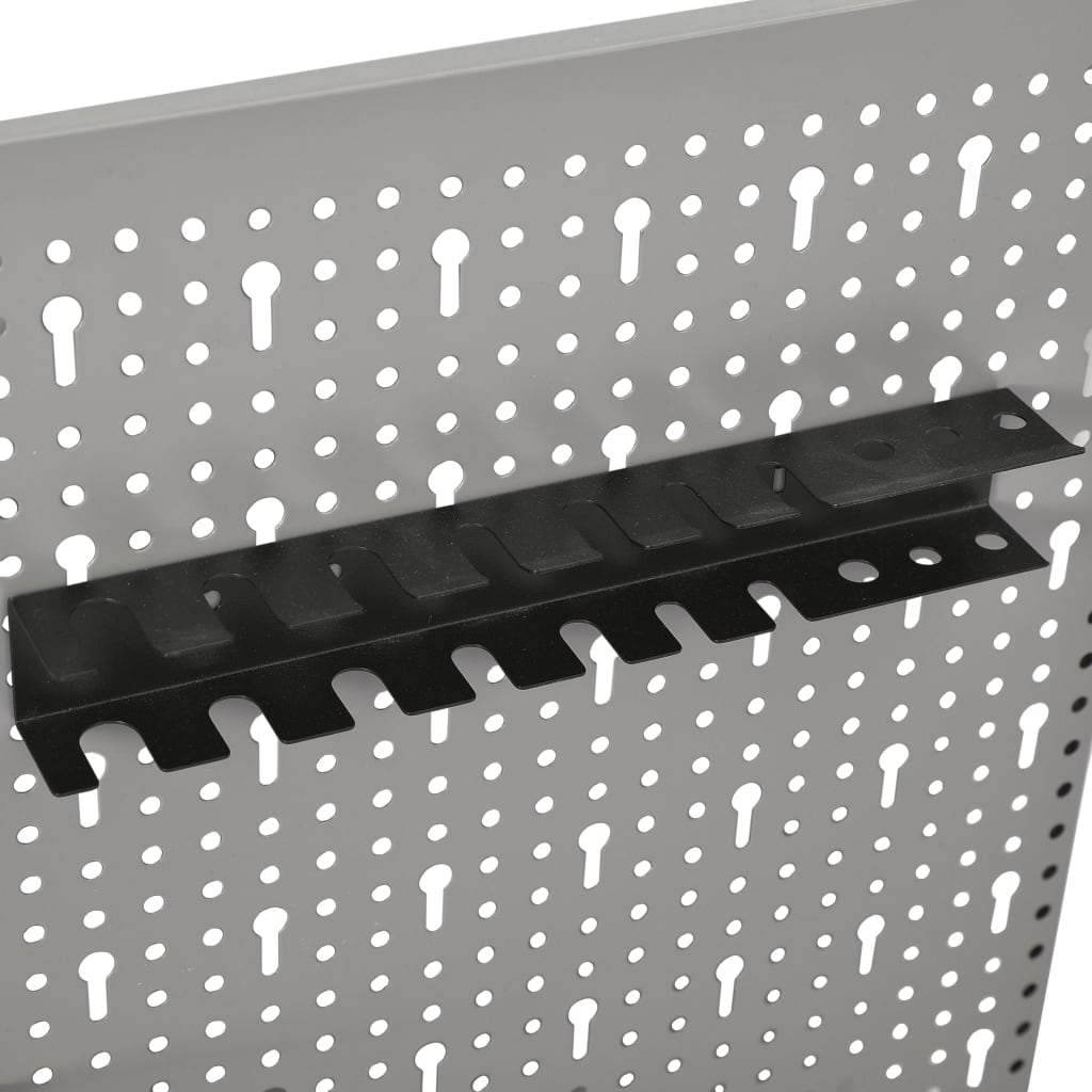 vidaXL Pegboard Wall-Mounted 3 pcs 40x58 cm Steel