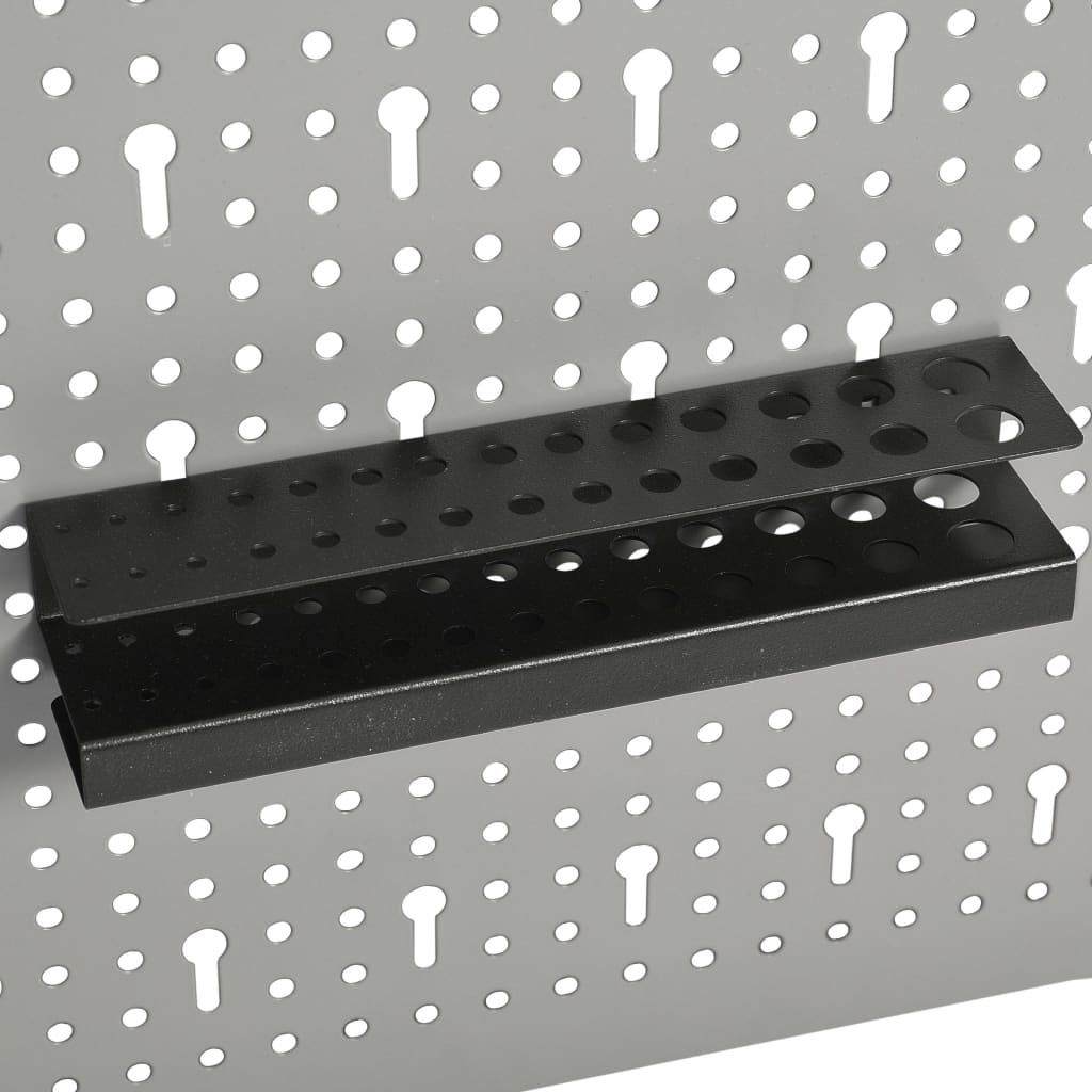 vidaXL Pegboard Wall-Mounted 3 pcs 40x58 cm Steel