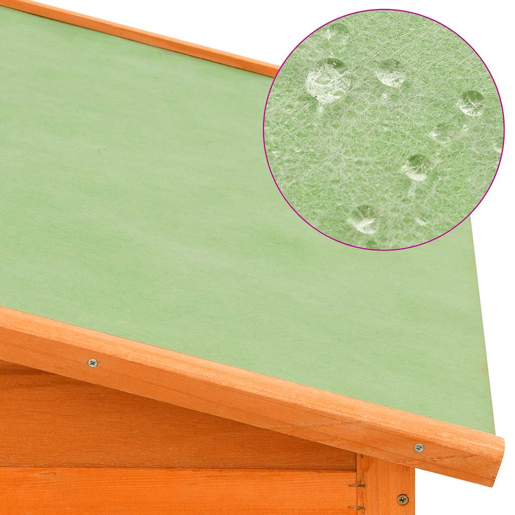 vidaXL Chicken Coop with Nest Box Solid Pinewood