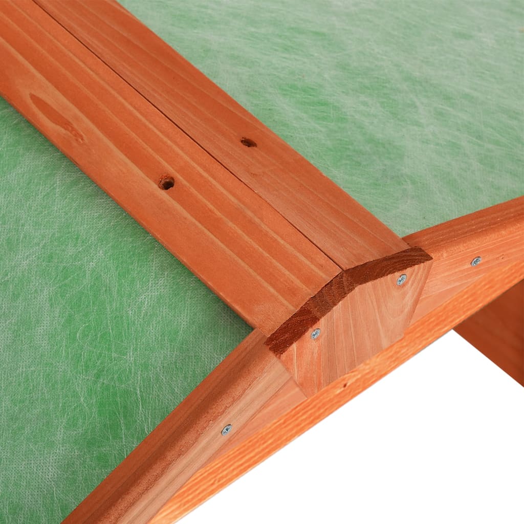 vidaXL Robotic Lawn Mower Canopy 72x87x50 cm solid spruce wood