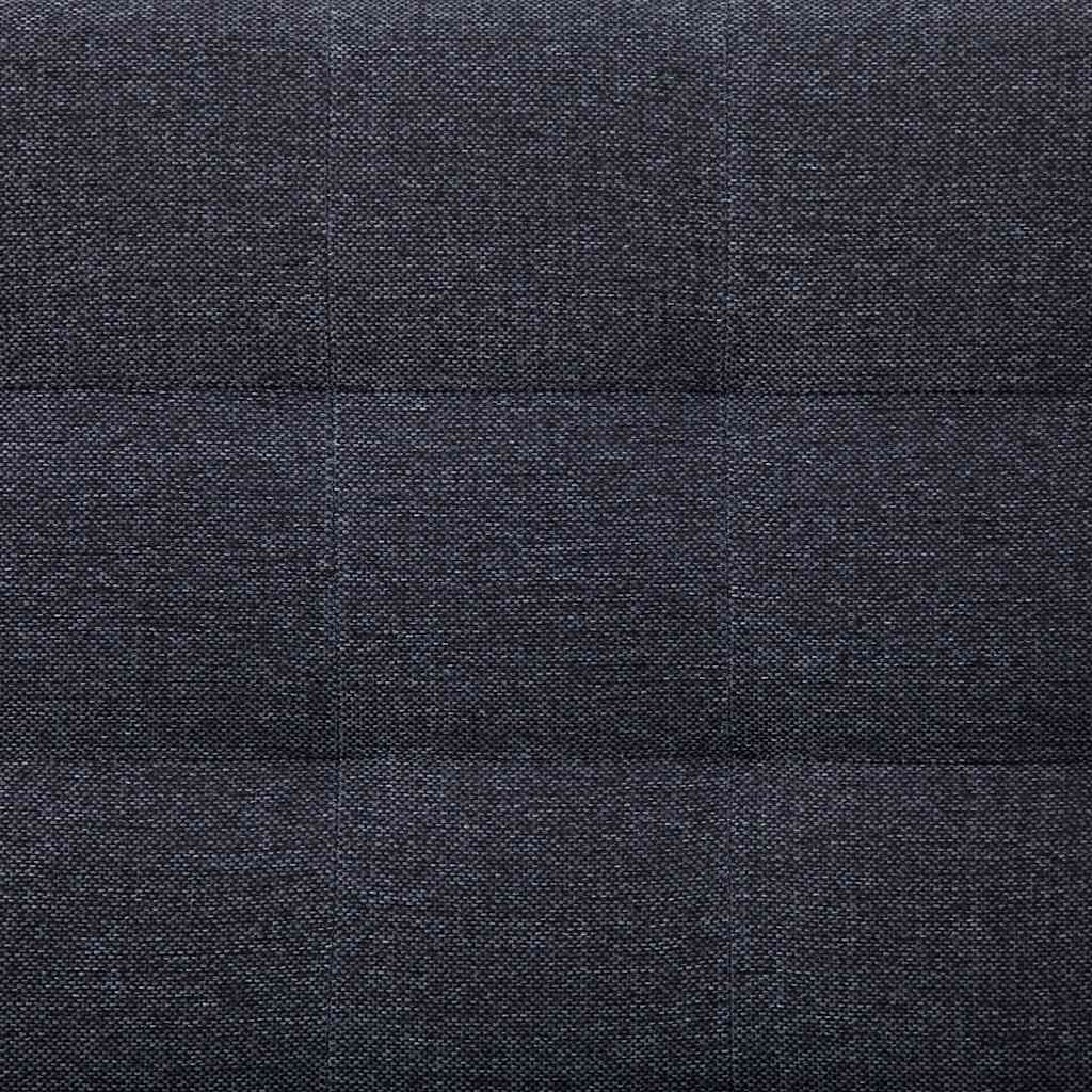 vidaXL L-shaped Sofa Bed Polyester Dark Grey
