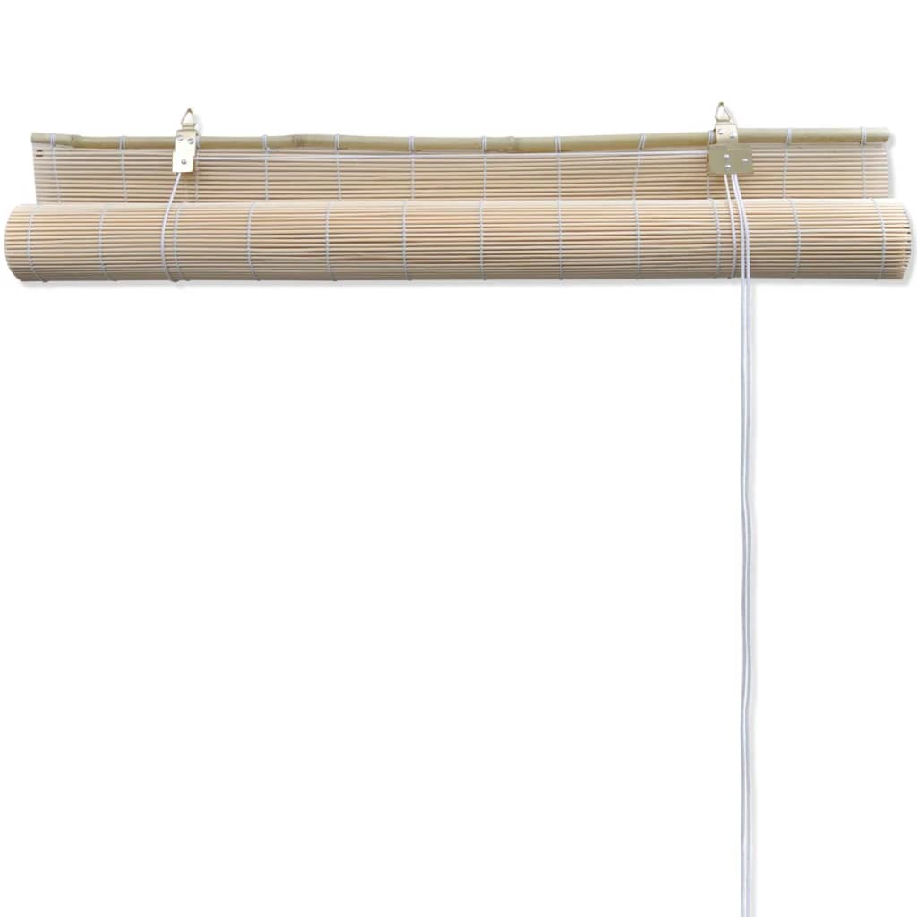 vidaXL Roller Blinds 2 pcs 120x160 cm bamboo natural