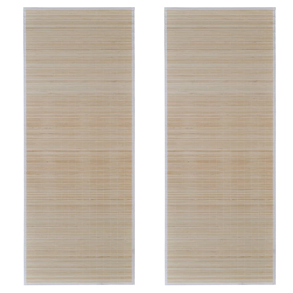 vidaXL Rugs 2 pcs rectangular 120x180 cm bamboo natural