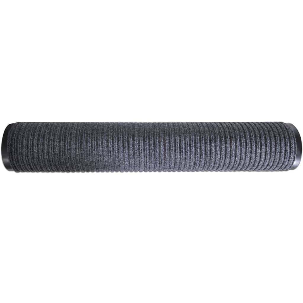 vidaXL Doormats 2 pcs 90x60 cm PVC grey
